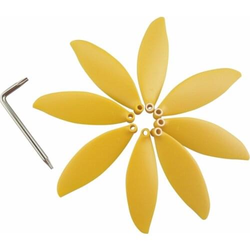 8PCS propeller for parrot anafi aerial four-axis drone propeller yellow paddle