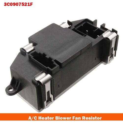 A/C Heater Blower Fan Resistor Speed Controller For AUDI A3 Q3 Q7 TT 2003-2014 For VW Golf Jetta Passat 2005-2012 3C0907521F