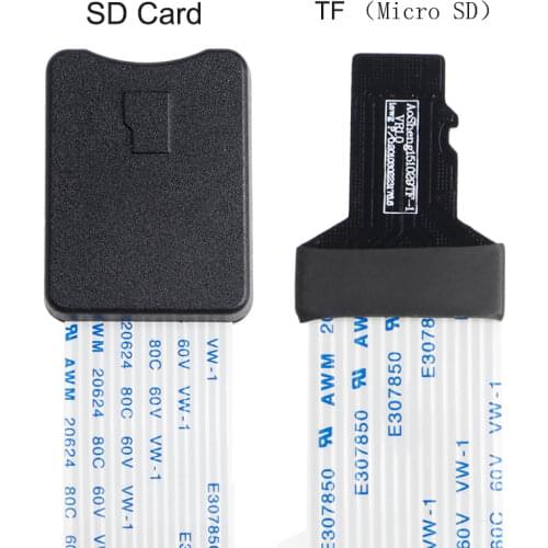 48CM/60CM SD card Female to TF micro SD Male Flexible Card Extension cable Extender Adapter reader for Car GPS mobile phone