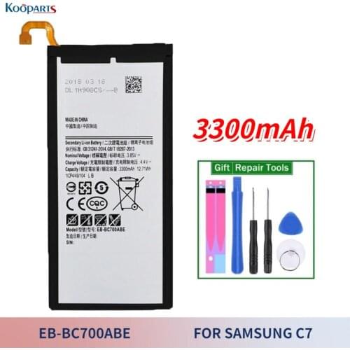 Battery For Samsung Galaxy C7 C7000 SM-C7000 C7010 C7018 for mobile phone with free tools Batteria EB-BC700ABE