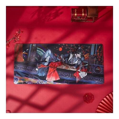 Anime Tian Guan Ci Fu Hua Cheng Xie Lian Large Rubber Mouse Pad 90X40cm Gaming Computer Desk Mat Playmat Student Cosplay