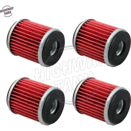 4 Pcs Motorcycle Oil Filter case for Yamaha ATV YFM250 YFZ450 WR250 XT250 YZ250 WR450 YZ450