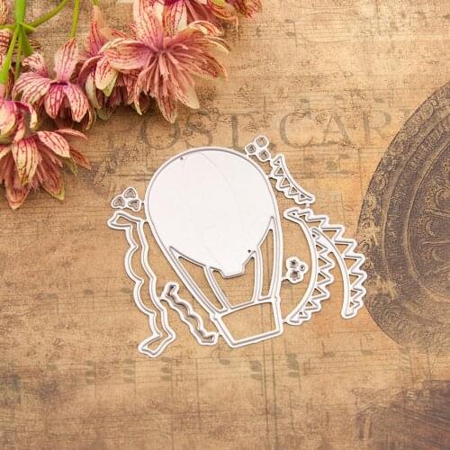 Hot Air Balloon Metal Cutting Dies Stencil Scrapbooking Card Album Embossing Christmas