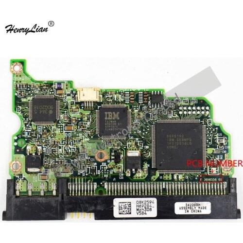 HDD PCB FOR /LOGIC BOARD/BOARD NUMBER: F 36H6556 01 MAIN CONTROLLER IC:66P5192 /STICKERS:08K2594