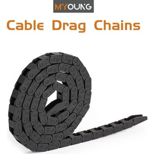 Cable Chains 15x20 15x30 18x25 18x37 mm Bridge Type Non-Opening Plastic Towline Transmission Drag Chain for Machine