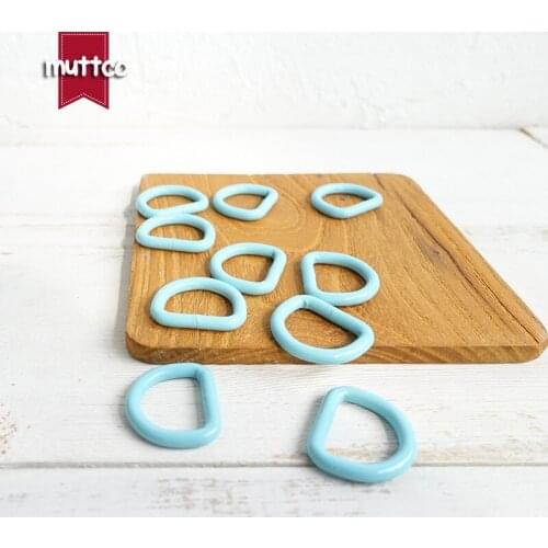 DIY dog collar Dee Rings Dee Rings 20mm webbing sewing zinc alloy metal crafts D rings stoving varnish metal buckle CDK-20B