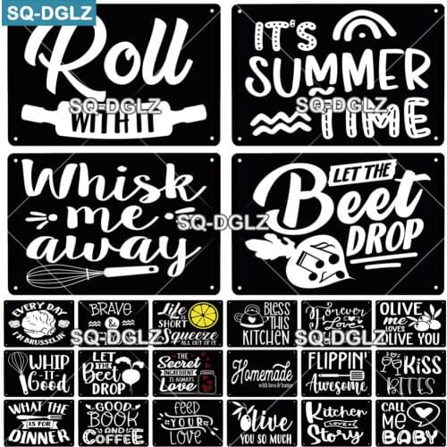 Kitchen Tin Sign Metal Sign Retro Plaque Home Decor Metal Vintage Man Cave Bar Pub Club Home Wall Decoration