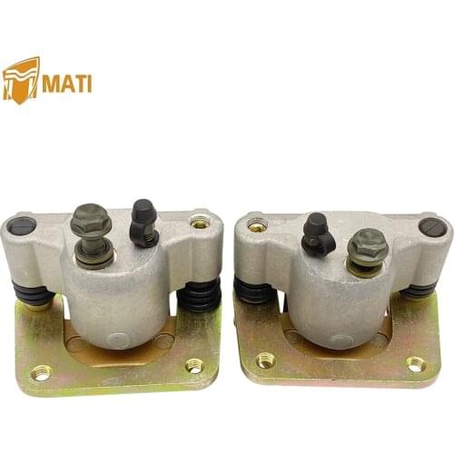 Left Right Rear Brake Caliper Assembly for ATV Polaris Ranger 400 500 800 HO 4X4 MIDSIZE Replacement 1911614 1911615 with Pads