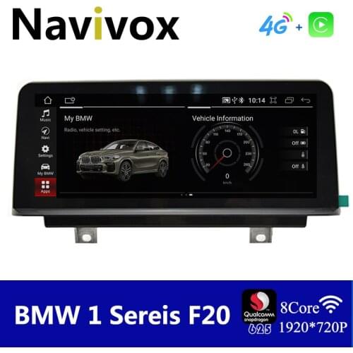 Navivox BMW 1 Series F20 Android 2 Series F22 Navigation Monitor Car Multimedia Player NBT Screen 2k HD 1920*720P Carplay 8Core