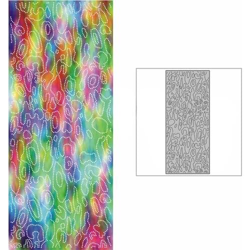 New Slim Spotted Small Lake Background Plate Craft Embossing Mold 2021 Metal Cutting Dies for DIY Scrapbooking Album Card Making