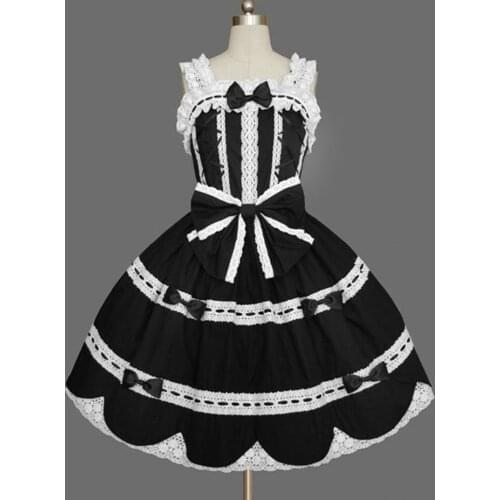 Lolita Dress Mono Layered Ruffles Classic Lolita One Piece Dress For Girls