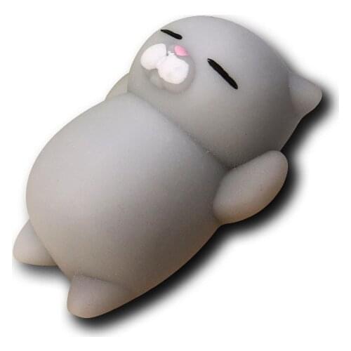 Cute Mochi Squishy Cat Squeeze Healing Fun Kids Kawaii Toy Stress Reliever Decor TPR animal Noverty Toys Anti Stress