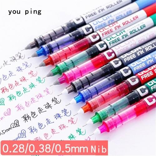 High quality 159 Multiple Colour Big Capacity Ink Gel Pens Fine Nib Student School Office Stationery Fine Ball point Pens