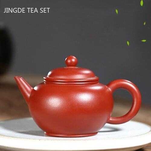 Yixing Tea Pot Authentic Purple Clay Teapot Raw Ore Dahongpao Beauty Kettle Handmade Teaware Tie Guanyin Tea Ceremony Gift 190ml