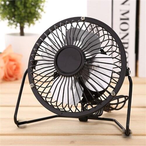 2021 New Desktop Wrought Iron Mute Fresh Air Portable USB Charging Fan Cooler Outdoor Travel Hand Fan For Home Office Dormitory