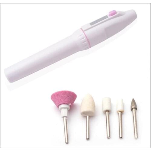5 in 1 Electric Manicure Set Manicure Nail Drill File Grinder Grooming Kit Callus Remover Set Nail Buffer Polisher Nail Art Tool