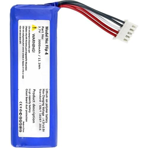 Battery for JBL Flip 4 Special Edition Player New Li Polymer Rechargeable Accumulator Pack Replacement GSP872693 01 3.7V 3000mAh