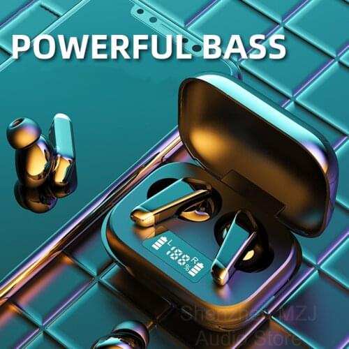 Wireless Headset Gamer Noise Cancelling Sports Waterproof Earbuds Stereo Bass Mics Earphones Mini Headphone Bluetooth-compatible