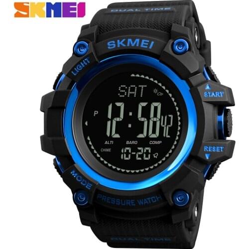 Digital Wristwatches Men Brand Famous SKMEI Luxury Fashion Alarm 12/24h Waterproof Dual Time Pedometer Relojes Military Watches