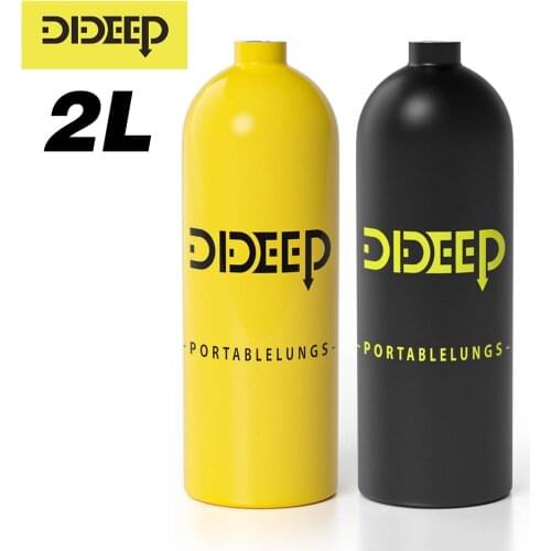 DIDEEP 2L Scuba Diving Cylinder Mini Oxygen Tank Dive Respirator for Snorkeling Breath Bucear buceo Diving Equipment