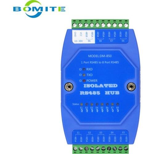 DM-F850 RS485 to 4 way 8 Hub Converter MODBUS RTU communication