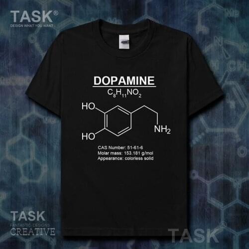 Dopamine Chemical Formula. Funny Organic Hormone of Exciting Love T-Shirt Summer Cotton Short Sleeve O-Neck Unisex T Shirt New