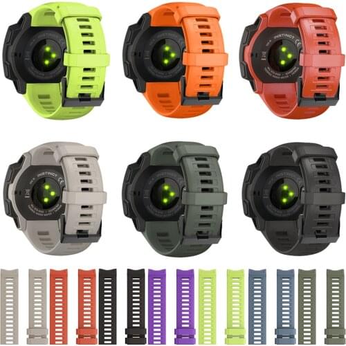 JKER 22mm Silicone Strap Quick Release Replacement Watch Band for Garmin Instinct Watch Wirstband