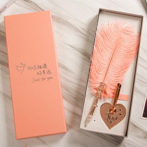 Vintage Retro Wedding Supplies English Calligraphy Feather Dip Pen+Pen Holder Kit for Wedding Gift