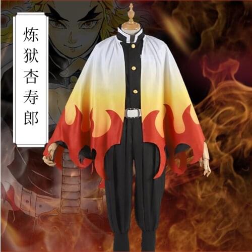 Rengoku Kyoujurou Cosplay Costume Anime Demon Slayer Kimetsu no Yaiba Halloween Costumes For Unisex