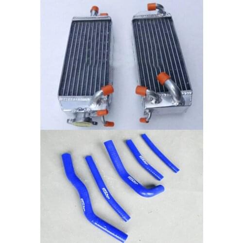 Aluminum Radiator & Silicone Hose FOR Suzuki RM125 RM125T RM125V RM 125 T/V MODEL RF15A 1996-1997 96