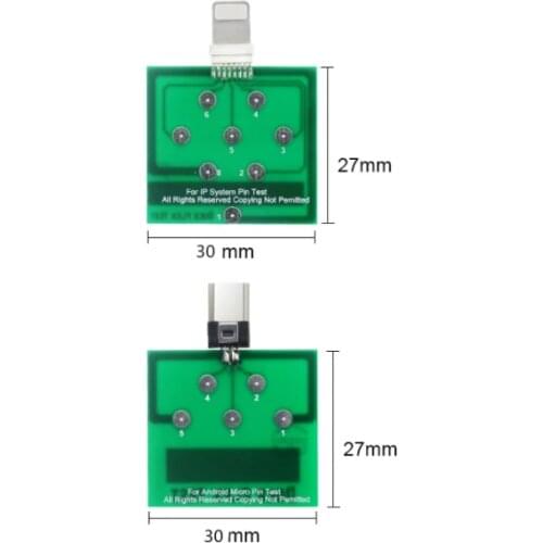Micro USB PCB Test Board Charging Dock Flex Tester Repair for iPhone Andorid Battery Power Fix Tool