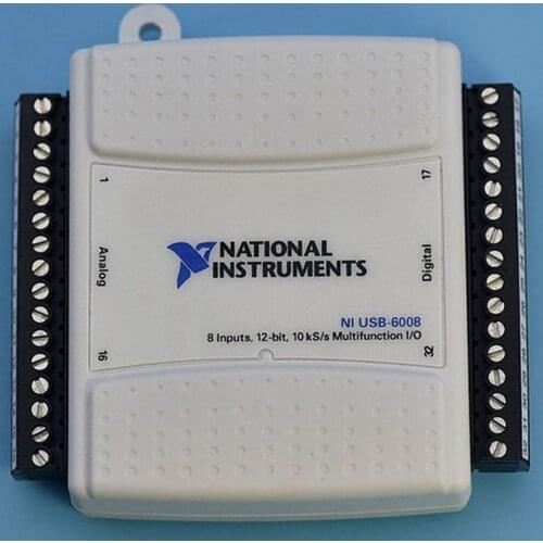 NI USB-6008 Data Acquisition Card Multifunction DAQ 779051-01 12-bit 10kS/s 8 analog inputs 2 analog outputs