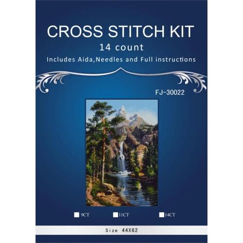 Oneroom,Needlework,Embroidery,DIY Landscape Painting,Cross stitch,kits,14ct Waterfall Cross-stitch,Sets For Embroidery
