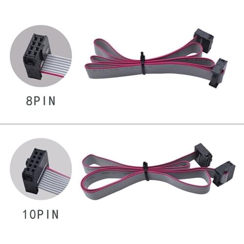 2pcs 2004 12864 1.4 LCD Screen Parallel Cables 8/10 Pin Flexible For a6 a8 e10 Prusa I3 CR-10 Ender-3 display controller parts