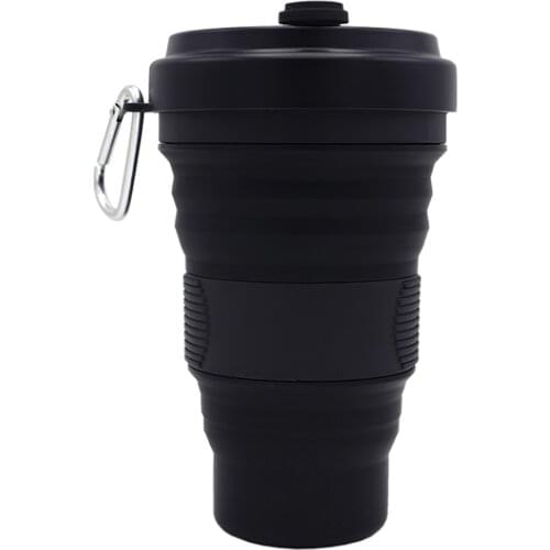 Folding Cups 300ml BPA FREE Food Grade Water Cup Travel Silicone Retractable Coloured Portable Outdoor Coffee Handcup Kitchen