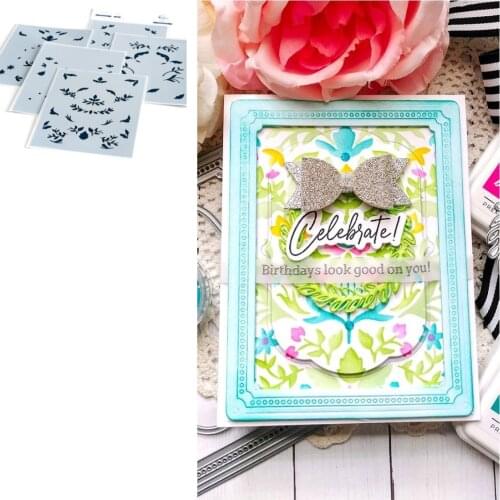 Flower Mood Pattern Stencils for DIY Scrapbooking Album Stamp Make Paper Card Embossing New Die Cut 2021 NEW Products