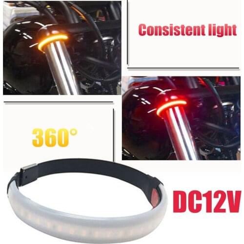Vehemo Shock Absorber Motorcycle Modification Signal Lamp Super Bright Turn Signal Light Durable Motorbike Turn Signal