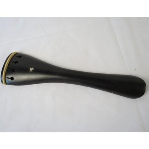 High quality 1pcs blank cello tailpieces 4/4 with tail gut ,nature Ebony