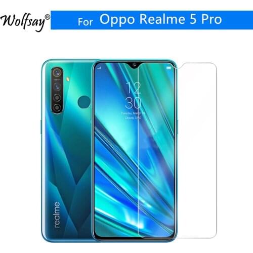 Tempered Glass For Oppo Realme 5 Pro Screen Protector 9H Toughened Premium Glass Realme 5 Pro 6.3" Glass For Oppo Realme 5 Pro