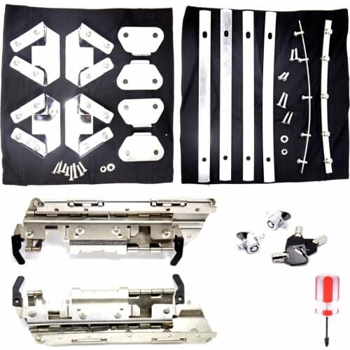 Hard Saddlebag Hardware Latch Lock Hinge Kits For Harley Road King Electra Street Glide FLHX FLHR FLH/T 96-13 Model