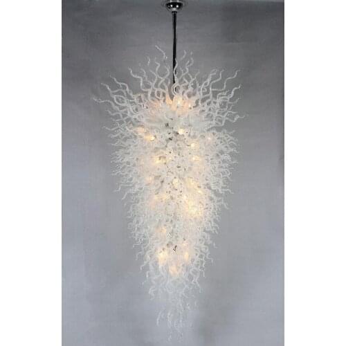 Zhongshan Fcatory LED Light Source Hand Blown Glass Chandeliers Lightings Customized Colored for Bedroom Decor