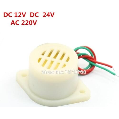 ZMQ-2724 50dB DC 24V 12V AC220V Voltage Music Buzzer Industrial Alarm