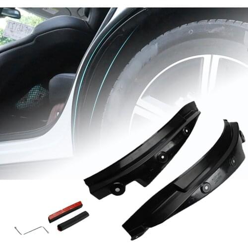 1 Pair Car Mudguards Fender Flare Splash Guards for Volvo XC60 2018-2019 Mud Flaps with Installation Tool Unpainted