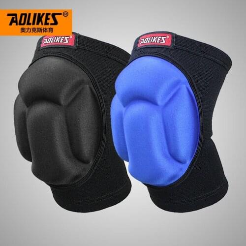 1Pair Thicked Outdoor Fitness Extreme Sports Ski Sponge Knee Pads Fitness Knee Support Cycling Knee Protector Kneepad