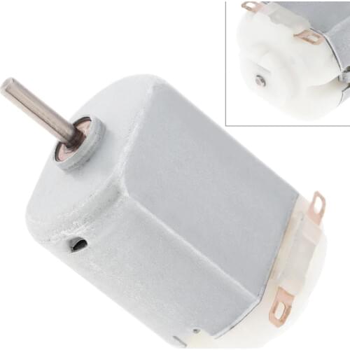 130 3V 2.1A 12300RPM Micro DC Motor Mini Fan Motor with Carbon Brush for DIY Electric Toys Hobbies and Household Appliances