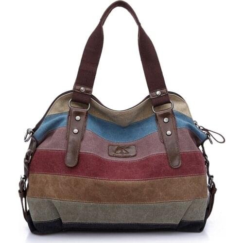 2018 Fashion Leisure Womens Travel Canvas Handbags High Quality Shoulder Bags Designer Totes Casual Messenger Large Bag