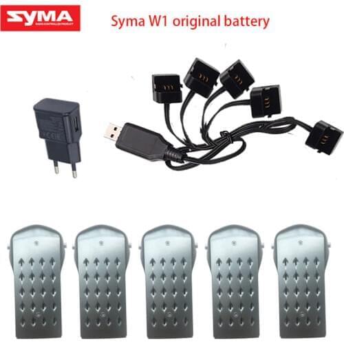 SYMA W1 pro 7.6V 1300mAh/1800ma Battery Brushless Drone GPS Foldable Arm FPV Drone 1080P RC Quadcopter Accessory cable charger