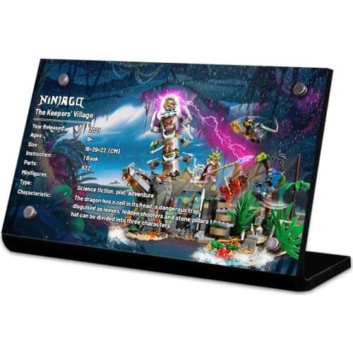 Acrylic Display Stand Brand For 71747 NINJA The Keepers' Village Toys Building Blocks