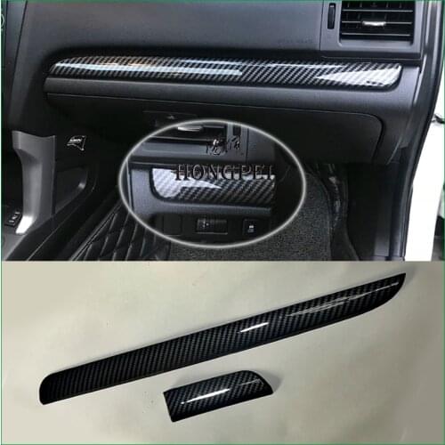 Car Interior Dashboard Center Control Panel Molding Strip Cover Trim Sticker For Subaru XV 2012-2016 For Forester 2013 2014 LHD
