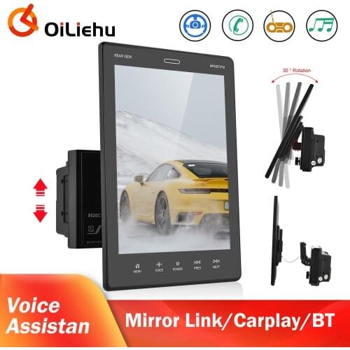 OiLiehu 2 Din Car MP5 Player with 9.5 " Vertical Screen Car Radio Carplay Autoradio For Lada Vesta Peugeot Kia Toyota Universal